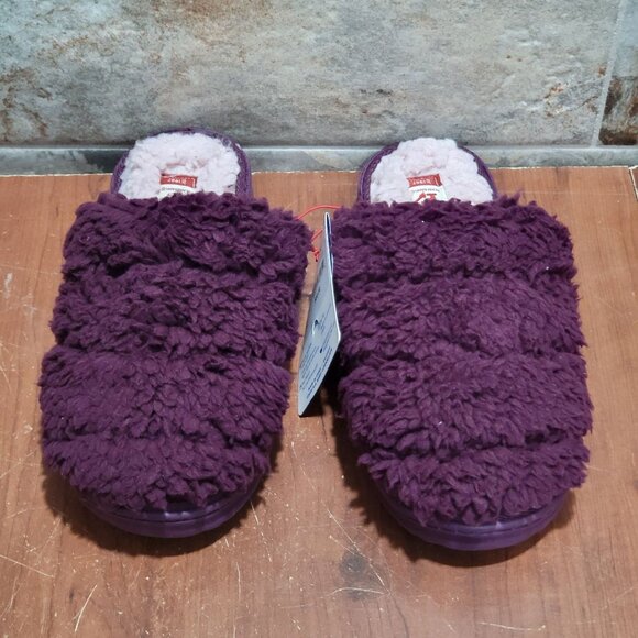 Dear Foams Slippers Gel Infused Memory Foam Womens M 7-8 Machine Washable - Picture 3 of 11